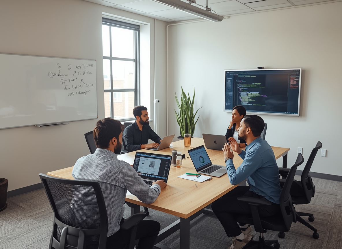 Professional consultation meeting for web projects